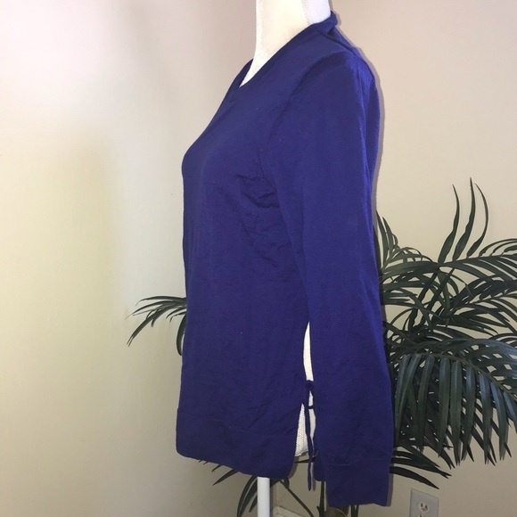 J Crew Knobby Texture Wool Tie Long Sleeve Top XL - Picture 5 of 8